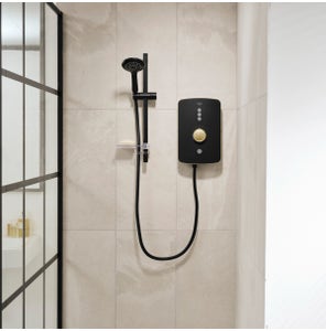 Amala Electric Shower - Brushed Brass